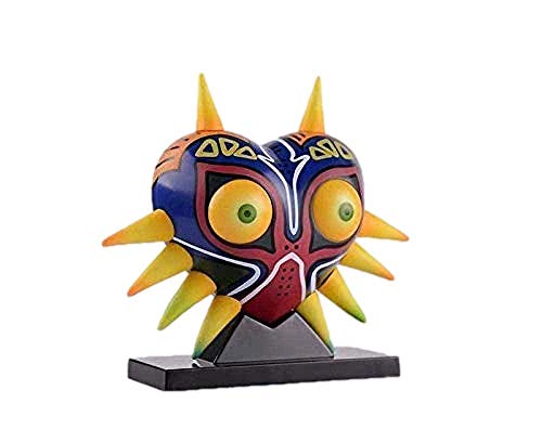 12cm The Legend of Zelda Majora Mask Máscara de Majoras con lámpara de Mesa Brillante Figuras de acción de PVC Juguetes Figura de Anime Decoraciones Modelo Regalo de Marionetas