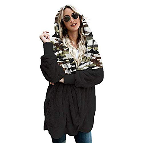 Abrigo de invierno cálido para mujer, chaqueta de felpa de algodón cálido