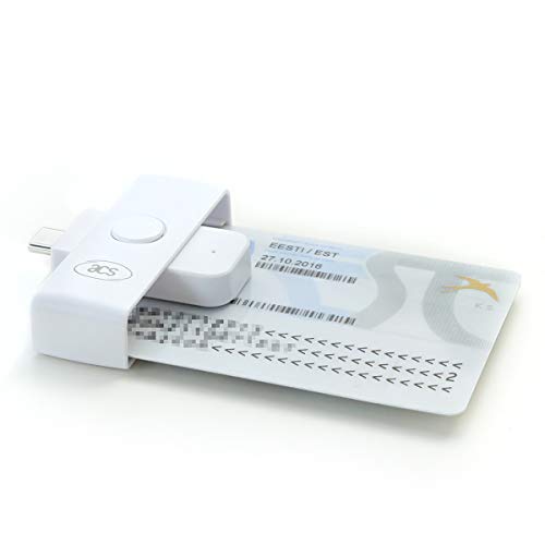 acs ACR39U-NF PocketMate II USB-C, Lector de Tarjetas Inteligentes Smart Card ID Eid (DNI electrónico) Plegable y Compacto Type-C
