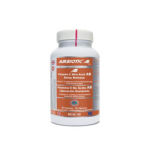 Airbiotic AB - Vit C No Ácida AB Lib Sostenida - 90 capsulas - Vitaminas