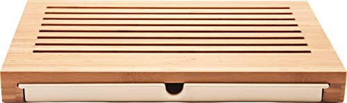 Alessi | GAG02 Sbriciola Tabla de Cortar de Bambú con Recogedor