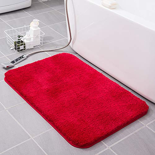 Alfombra gruesa de felpa alfombra de piso de la puerta de la estera de la cocina del cuarto de baño absorbente