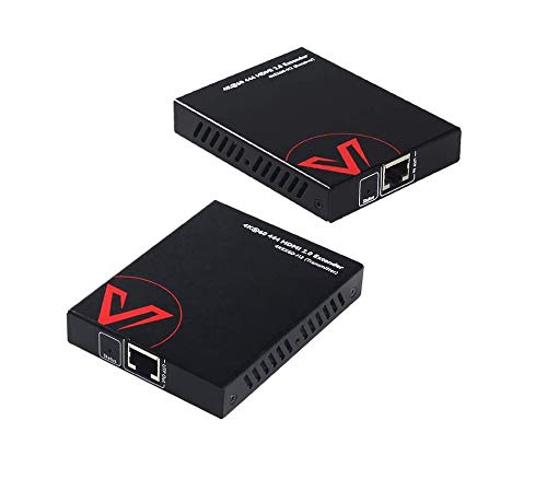 AV Access HDMI 2.0 Extender, 4K60Hz YUV4:4:4 18Gbps Bi-Directional PoE Over Single Cat6/6a/7, HDCP2.2, HDR10, IR Control, Dolby Atmos & DTS:X, 50M 1080P, 35M 4K, HDMI Balun