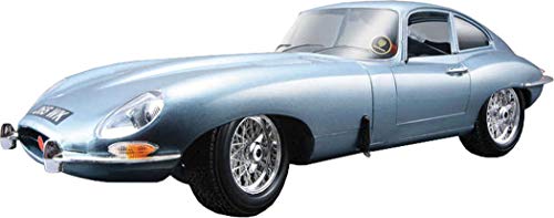 Bburago 1961 Jaguar Type E Coupe Azul-Gris Metalizado 1:18 12044