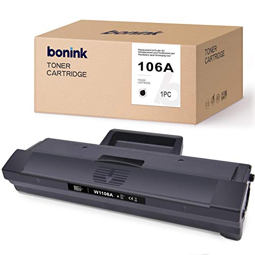 BONINK Tóner compatible con HP 106A W1106A negro con chip para HP Laser MFP 135a 135w 135wg 135r 135ag 137fnw 137fwg Laser 107 107a 107w 107r