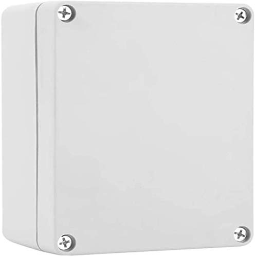 Caja de derivación blanca impermeable de 150 mm x 200 mm x 130 mm ABS para iluminación al aire libre, cable de conexión eléctrica