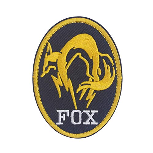 Cobra Tactical Solutions XOF Foxhound Special Force Group Metal Gear Solid Parche Bordado Táctico Militar con Cinta de Gancho y Lazo de Airsoft Paintball para Ropa de Mochila Táctica