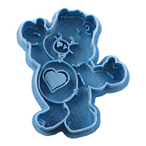 Cuticuter Tenderheart Oso Amoroso Cortador de Galletas, Azul, 8x7x1.5 cm