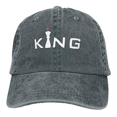 CVDGSAD King Denim Baseball Caps Sombrero Ajustable Algodón Sport Strap Cap para Hombres Mujeres