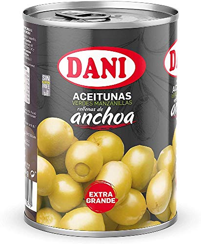 Dani - Aceitunas (Extra Grandes) rellenas de Anchoa 350 gr.