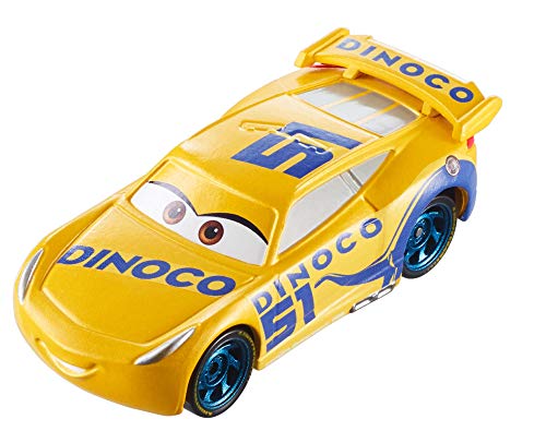 Disney Mattel GDK06 Pixar Cars 3 - Vehículo Dinoco Cruz Ramirez Cambio De Color, Coche De Juguete, Multicolor