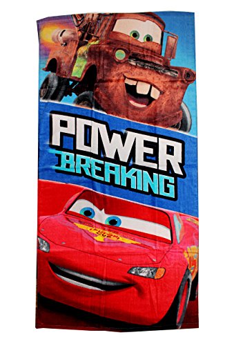 Disney Pixar Cars playa toalla Lightning Mcqueen Power Breaking 70 x 140 cm
