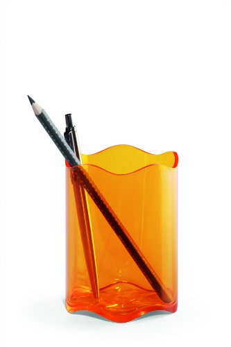 Durable 1701235009 Portabolígrafos Trend, 1 pieza, naranja transparente