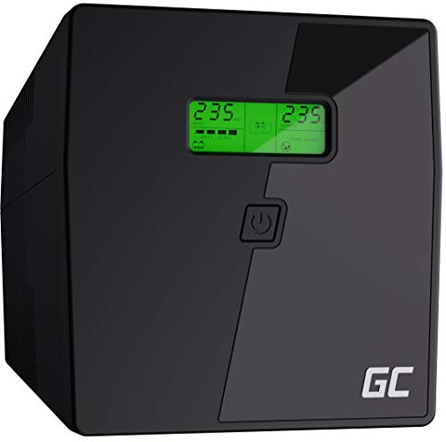 Green Cell® SAI Sistema de alimentación ininterrumpida UPS Potencia 2000VA (1400W) 230V Fuente de alimentación Continua Line Interactive AVR Onda sinusoidal Pura USB/RJ45 2X Schuko 2X IEC Tomas