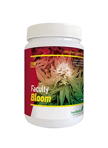 GreenFaculty - Bloom - Fertilizante Abono Floración Marihuana Cannabis. Cultivo Interior, Exterior, Hidroponia, Tierra y Coco. NPK. Polvo Soluble Concentrado 500 g