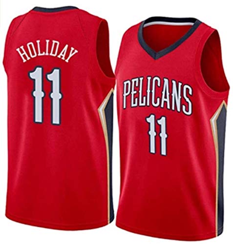Jersey de la NBA de los Hombres Nueva Orleans Pelícanos 11# Jersey clásico de Vacaciones, cómodo/Ligero/Transpirable All-Star Uniforme Uniforme (Color : 3, Size : X-Large)