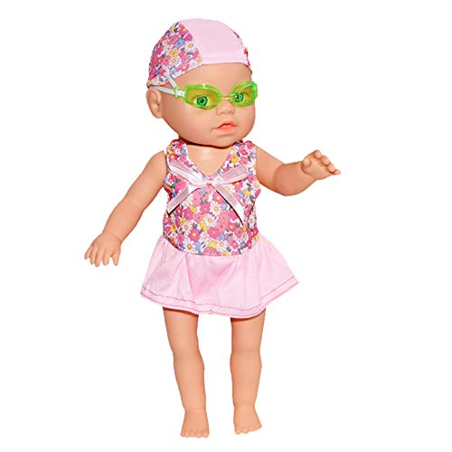 JXWANG Muñeca De Natación Natación Baby Doll- Poseable Impermeable Juego Interactivo Baby Doll - Beach Bathtub Game Friend - Mini People Figures,A