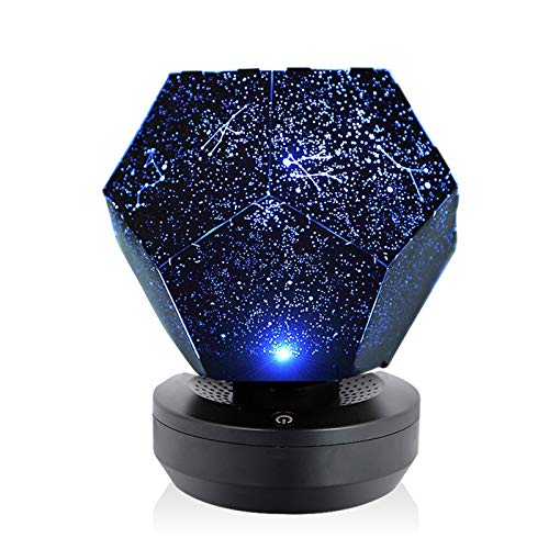 LED Star Astro Sky Proyector Bebé Cosmos Universo Galaxy Luz Nocturna Constelación Romántica Lámpara Decoración De Dormitorio Luz Regalo para Novia Niñas Niños Y Bebés,Azul