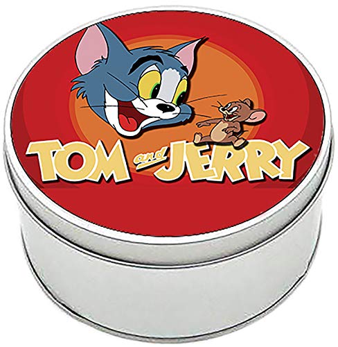 MasTazas Tom Y Jerry Tom and Jerry B Caja Redonda Lata Round Metal Tin Box
