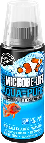 MICROBE-LIFT Aqua-Pure – Medio de Filtro líquido con bacterias vivas para Cualquier Acuario de Agua Dulce y Agua Salada, 118 ml