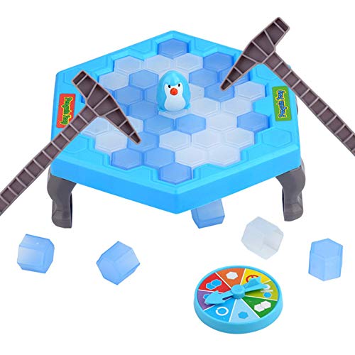 MMUK Save Penguin On Ice Game，Knock Ice Toy, Table Penguin Ice Pounding Games Puzzle Table Games for Adults Kids Balance Board Game Funny