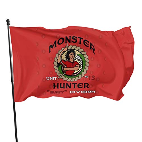 N/ Monster Hunter - Bandera de la división de cebo, 3 x 5 pies