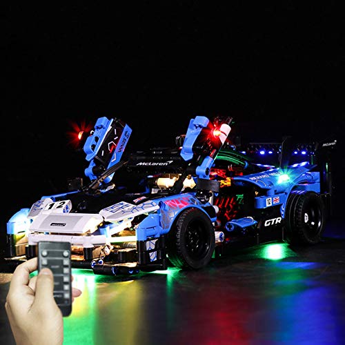 Nlne Conjunto De Luces para (Mclaren Senna GTR) Modelo De Construcción De Bloques - Kit De Luz LED Compatible con Lego 42123(NO Incluido En El Modelo),Remote Control