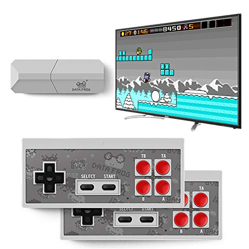 NUOLANDE Consola De Juegos Portátil, Retro Mini Jugador del Juego,Juegos 600 Integrados/HD/inalámbrico/Compatible con Consola de Juegos de Batalla para Dos Jugadores/HDMI TV