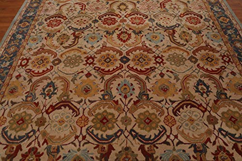 Persian Designs Antigua Alfombra Hecha a Mano de Lana Beige Nain Tradicional Persa Oriental de Zieglar ((152x244) cm)