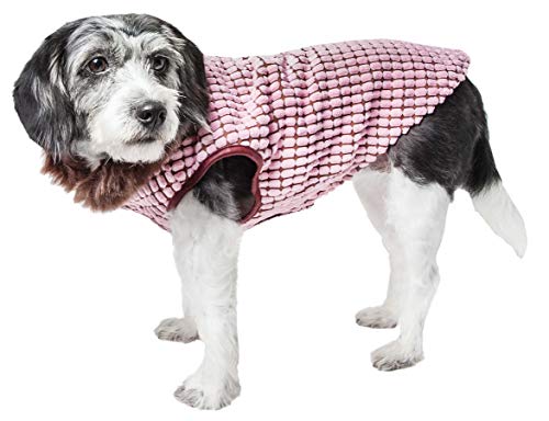 Pet Life Luxe Beautifur - Abrigo para Perro (Piel de visón, tamaño pequeño), Color Rosa
