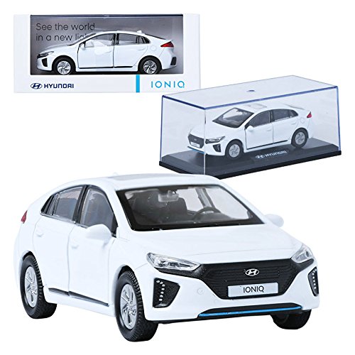 Pino B&D Hyundai IONIQ Ae White 1:38 Display Mini Car Miniature Car