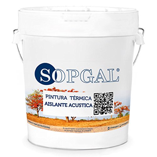 Pintura Aislante Térmica y Acústica para Interiores - Sopgal (4 litros, blanco)