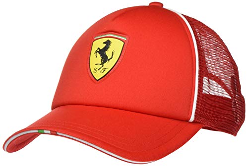 PUMA Ferrari Fanwear Trucker Cap Gorra, Hombre, Rosso Corsa, Adult