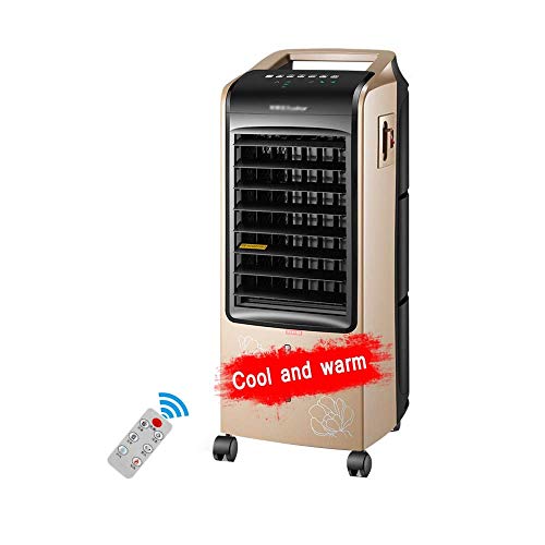 Qinmo Ventilador, móvil de control remoto de calefacción y refrigeración por agua de refrigeración de doble finalidad del refrigerador de aire del hogar compartida Refrigerador Aire acondicionado acon