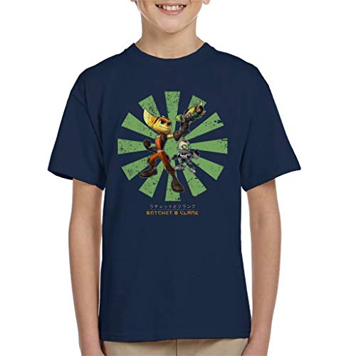 Ratchet and Clank Retro Japanese Kid's T-Shirt