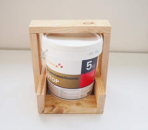 Revestimiento Elástico Impermeabilizante Stop · Pintura para Impermeabilizar parámetros horizontales en Terrazas, Azoteas, Balcones y Tejados · Color Rojo Teja · 5 Kg (4,15 L)