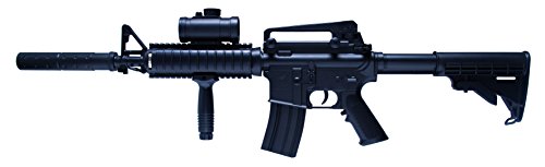 Schmeisser AR-15 <0, 5 julios AEG-System, rifle Airsoft calibre 6 mm, negro, 84 cm