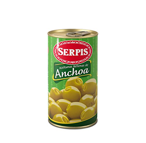 Serpis - Aceituna rellena de anchoa, 350 g