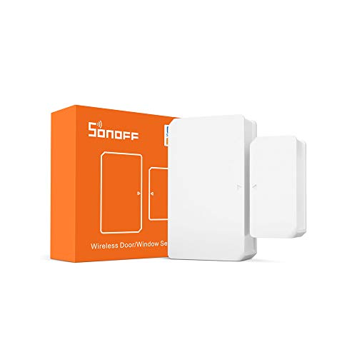 SONOFF SNZB-04 Sensor Inalámbrico de Ventana/Puerta ZigBee, Funciona como alarma antirrobo para el hogar, Funciona con Alexa/Google Home, SONOFF ZBBridge Requerido, Incluye baterías