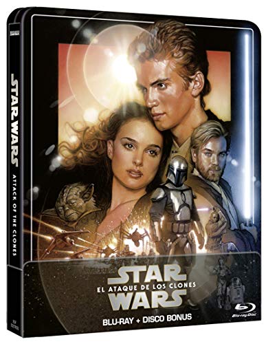 Star Wars Ep II. El ataque de los clones (Edición remasterizada) - Steelbook 2 discos (Película + Extras) [Blu-ray]