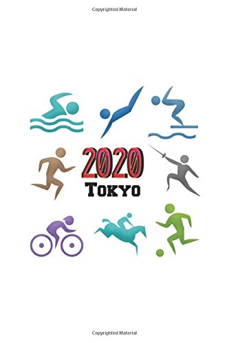 TOKYO 2020 ATHLETICS The Journey: Olympic Tokyo Japan 2020 Lined Notebook / Journal / Diary Gift , 110 blank Pages  , 6x9 inches , Matte Finish Cover