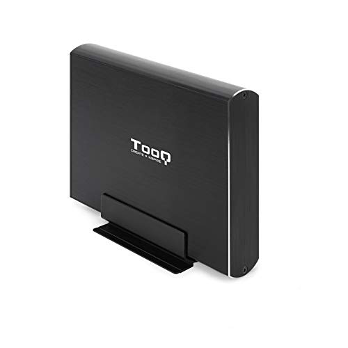 TooQ TQE-3531B - Carcasa para Discos Duros HDD de 3.5", (SATA I/II/III, USB 3.0), Aluminio, indicador LED, Color Negro