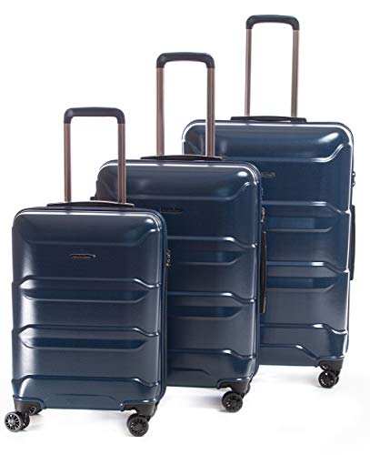 Triomphe Metzelder - Juego de 3 Maletas rígidas (8 Ruedas) Azul Azul Lot de 3 valises rigides Triomphe Metzelder