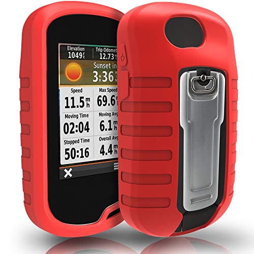 TUSITA Funda para Garmin Oregon 600 600t 650 650t 700 750 750t - Case Protectora de Silicona - Accesorios GPS de Mano (Rojo)