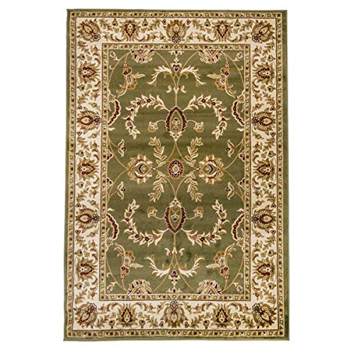 WEBTAPPETI.IT Alfombra clásica Ziegler alfombra de salón oriental salón 716 verde 200 x 300