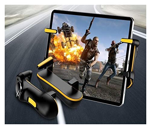 WTBH Controlador PS3 For el botón de Disparo Controlador PUBG iPad L1R1 Target Game Pad Joystick, for la Tableta del teléfono móvil de los Accesorios del Juego FPS Personaje 5 (Color : Yellow)
