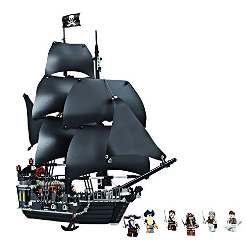 YYDE Barco Pirata, Modelo de Bloque de construcción de Barco Piratas del Caribe, Kit de construcción de Modelo de Vela para Adultos, Compatible con Lego