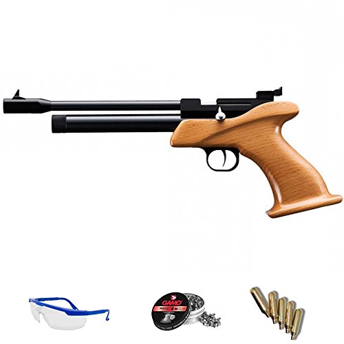 Zasdar Pack Pistola de Aire comprimido CP1 4.5mm - Arma de CO2 y balines (perdigones de Plomo) <3,5J