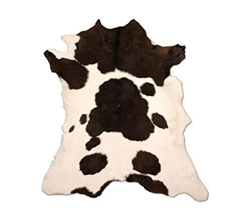 Zerimar Alfombra Piel de Vaca Becerro Natural | Medidas: 110x85 cm | Alfombra Salón | Alfombra Decoracion | Alfombra Dormitorio