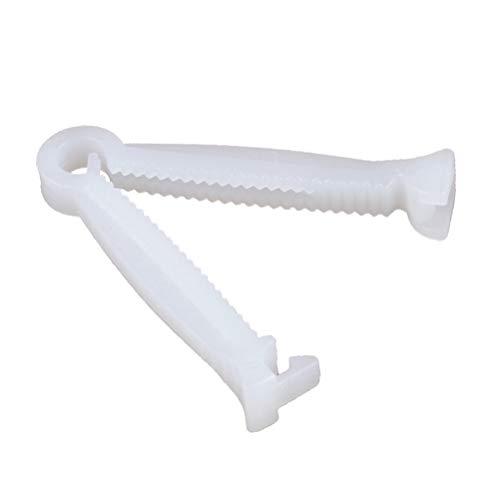 ZSWQ-Abrazadera de cordón Umbilical Blanca de 100 Piezas para cortadora de cordón Umbilical desechable(100PCS, Blanco)